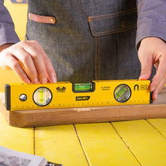Deli High Precision Magnetic Spirit Level Ruler – Rustproof Horizontal Bubble Level