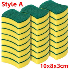 Highly absorbent double-sided sponge
