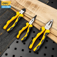 Deli Universal Wire Cutter & Combination Pliers – Professional Electrician Hand Tool