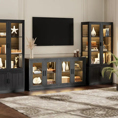 65" LED Wine Bar Cabinet