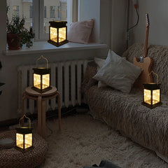 Solar LED Lantern Lights – Outdoor/Indoor Hanging Garden Lamps, Waterproof Decorative Candle Lights for Patio, Balcony & Yard