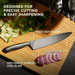 Insignia 18-PC Kitchen Knife Block Set