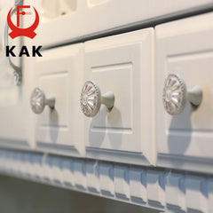 KAK Ivory White Zinc Alloy Cabinet Handles – European Style Drawer & Door Pulls