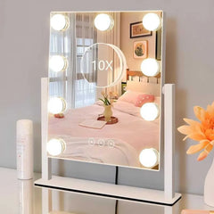 LED Makeup Mirror with 10x Magnifier