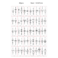 30pcs Temporary Tattoos for Children Unicorn Mermaid Car Fruit Cartoon Tattoo Stickers for Hand Body Fake Tattoo Waterproof