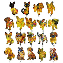 Dog Series Resin Table Lamp