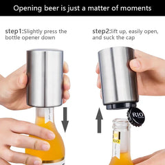 Magnetic Automatic Push-Down Beer Bottle Opener