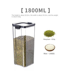 Airtight Transparent Food Storage Containers