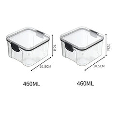 Transparent Food Storage Containers Kitchen  Plastic Storage Boxes Stackable