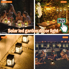 Solar LED Lantern Lights – Outdoor/Indoor Hanging Garden Lamps, Waterproof Decorative Candle Lights for Patio, Balcony & Yard