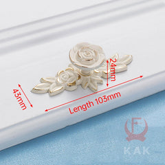 KAK Ivory White Zinc Alloy Cabinet Handles – European Style Drawer & Door Pulls