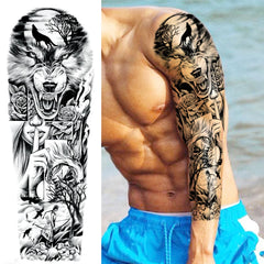 Full Arm Temporary Tattoo Sleeves for Men & Women – Realistic Fake Tattoos