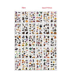 30pcs Temporary Tattoos for Children Unicorn Mermaid Car Fruit Cartoon Tattoo Stickers for Hand Body Fake Tattoo Waterproof