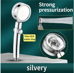 Adjustable Shower Head 3 Mode Rainfall Shower High Pressure Water Saving