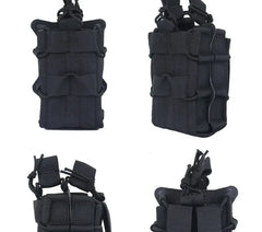 5.56/7.62 rifle double-layer large magazine Molle system double clip storage bag accessory bag hunting clothing accessories