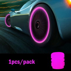 1-20PCS Glowing Tire Valve Stem Caps | Car Bike Wheel Decor