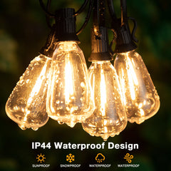 ST38 Outdoor String Lights – Connectable, Shatterproof, Waterproof LED Garland
