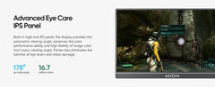ARZOPA 16.1" Portable Monitor – FHD 1080P IPS External Display (Z1C)