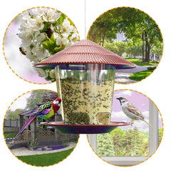 Window Wild Bird Feeder House – Transparent Plastic, Hanging