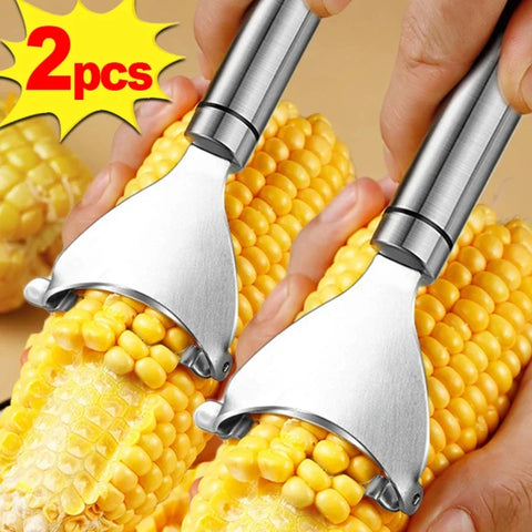 Stainless Steel Corn Peeler Serrated Corn Stripper Cutter