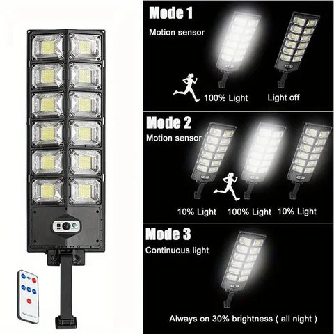 100000LM Ultra Powerful Solar Lamp With Remote Control Outdoor Solar