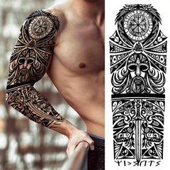 Full Arm Temporary Tattoo Sleeves for Men & Women – Realistic Fake Tattoos