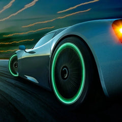 1-20PCS Glowing Tire Valve Stem Caps | Car Bike Wheel Decor