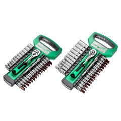 Socket Sleeve Wrench Set – 1/4", 3/8", 1/2" Ratchet Wrench Tool Kit