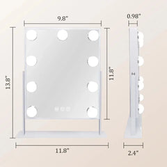 LED Makeup Mirror with 10x Magnifier