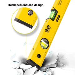 Deli High Precision Magnetic Spirit Level Ruler – Rustproof Horizontal Bubble Level