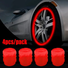 1-20PCS Glowing Tire Valve Stem Caps | Car Bike Wheel Decor