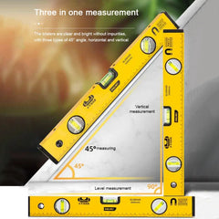 Deli High Precision Magnetic Spirit Level Ruler – Rustproof Horizontal Bubble Level