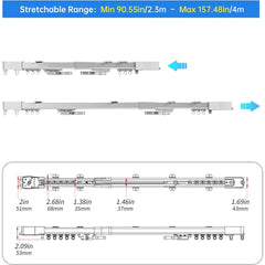 Smart Ceiling-Mounted Electric Curtain