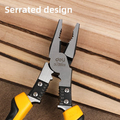 Deli Universal Wire Cutter & Combination Pliers – Professional Electrician Hand Tool