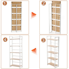 Foldable 5-Layer Storage Cabinet
