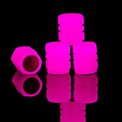 1-20PCS Glowing Tire Valve Stem Caps | Car Bike Wheel Decor