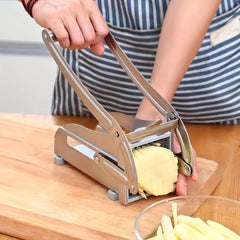 Multifunction Potato Cutter Stainless Steel Cut Fast Cutting With 2 Blades
