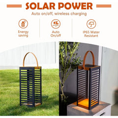 2-Pack Solar Outdoor Floor Lamps