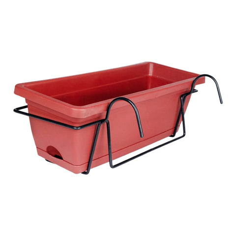 6L Hanging Balcony Railing Planter – Fence & Window Box Flower Pot