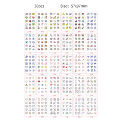 30pcs Temporary Tattoos for Children Unicorn Mermaid Car Fruit Cartoon Tattoo Stickers for Hand Body Fake Tattoo Waterproof