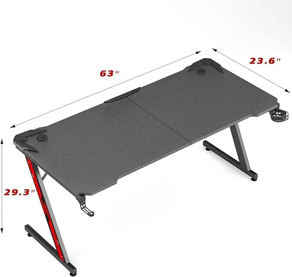 Z-Shaped Gaming Desk