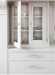 KAK Ivory White Zinc Alloy Cabinet Handles – European Style Drawer & Door Pulls