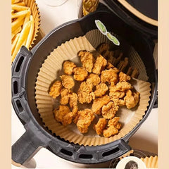 50/100pcs  Air Fryer Disposable Paper Liners Non-stick Parchment Paper For Frying Baking Cooking Roasting Kitchen Accessories