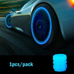 1-20PCS Glowing Tire Valve Stem Caps | Car Bike Wheel Decor