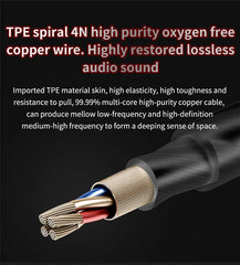 Original QKZ AK6 Copper Driver HiFi Wired Earphone Bass Stereo