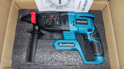 18V Brushless SDS Plus Rotary Hammer Drill – 4-Mode, Cordless (No Battery)