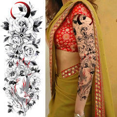 Full Arm Temporary Tattoo Sleeves for Men & Women – Realistic Fake Tattoos
