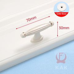 KAK Ivory White Zinc Alloy Cabinet Handles – European Style Drawer & Door Pulls
