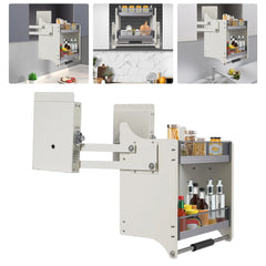 2-Tier Pull-Down Kitchen Cabinet Rack