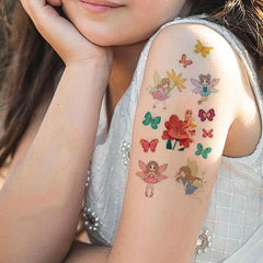 30pcs Temporary Tattoos for Children Unicorn Mermaid Car Fruit Cartoon Tattoo Stickers for Hand Body Fake Tattoo Waterproof